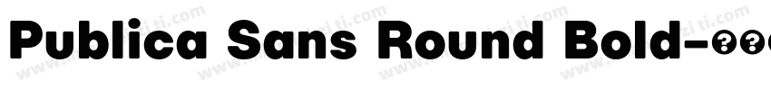 Publica Sans Round Bold字体转换